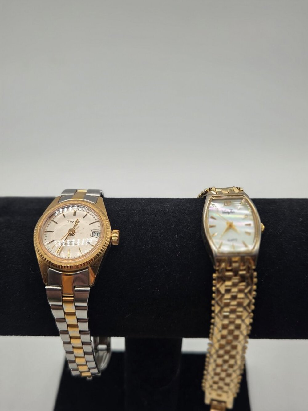 Pair of goldtone watches